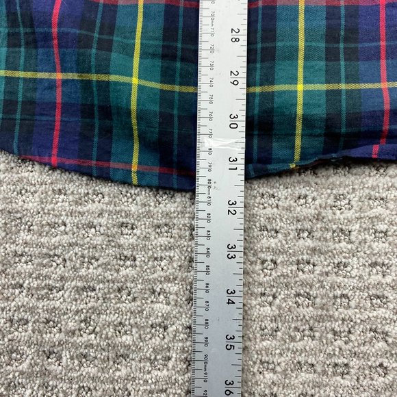 Tommy Hilfiger Shirt Men Medium Green Multicolor Plaid Button Down Long Sleeve - Picture 10 of 10